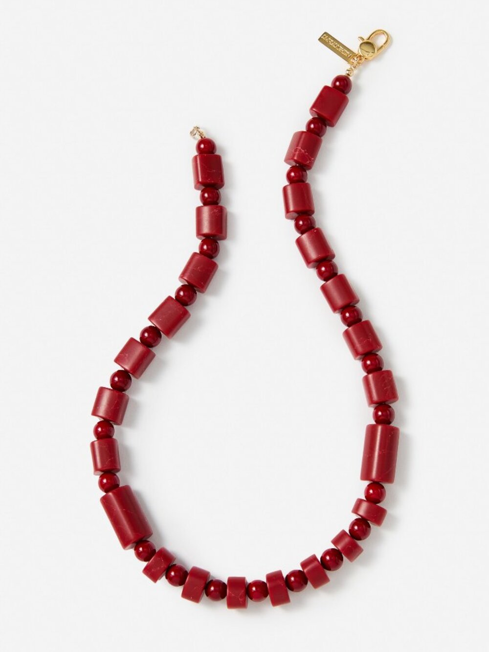J McLaughlin Amber Bead Necklace - Red NEW